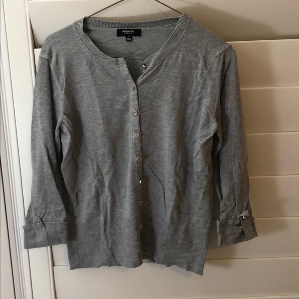 Premise studio grey cardigan